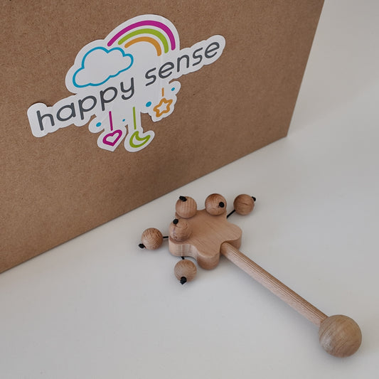 Yıldız 2 Çıngırak Ahşap Oyuncak