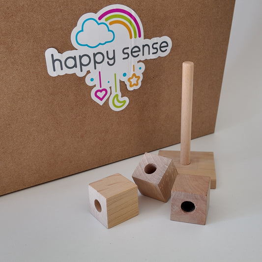 Dizim-Dikey Kare Ahşap Oyuncak
